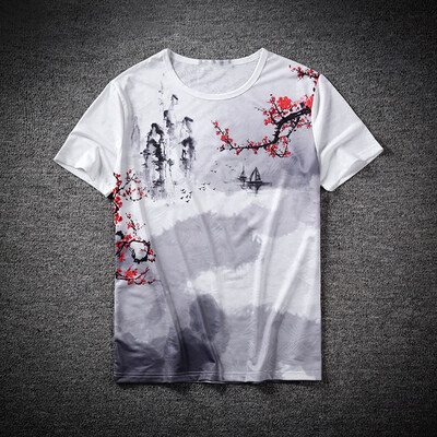 

Toponeto Chinese Mens Summer Fashion Short Sleeve Loose Comfortable T-shirt Tops