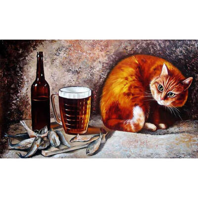 

5D DIY Diamond Painting Yummy Food Cat Cross Stitch Embroidery Mosaic Kits