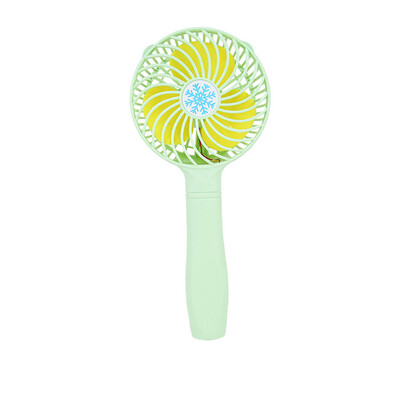 

Siaonvr Mini Portable Hand-held Desk Fan Cooler Cooling USB Rechargeable Green