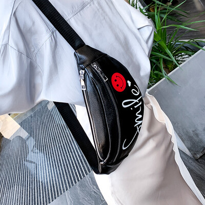 

Womens bag 2019 new fashion trend chest bag wild gas pockets summer small fresh ins net red Messenger bag