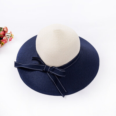 

Women Girl Summer Wide Brim Straw Hat Beach Hat Sun Hat Floppy Fold Straw Casual