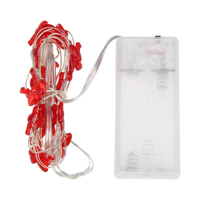 

20LED Red Bird String Fairy Lights Copper Wire Garland Wedding Party Decor