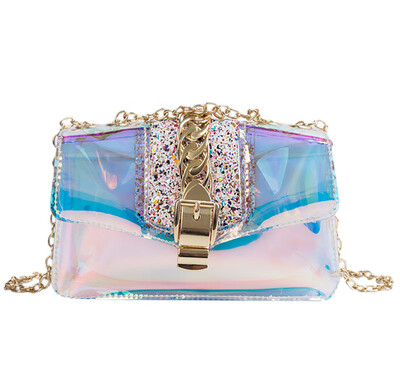 

Tailored Fashion Women Wild Chain Jelly Package Crossbody Messenger Shoulder Bag