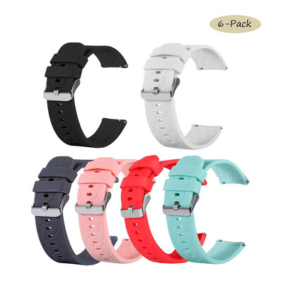 

ECSEM Band Straps Compatible with Garmin Vivoactive 3Forerunner 645 20mm Silicone Wristbands for Amazfit Bip Smartwatch