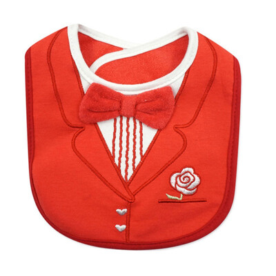 

Baby Boy Girl Bibs Toddler Infant Tuxedo Costume Bibs Saliva Towel Feeding Waterproof Burp Cloths
