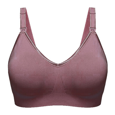 

Toponeto Woman Full Bust Seamless Nursing Maternity Bras Comfortable Sexy Chest Underwear