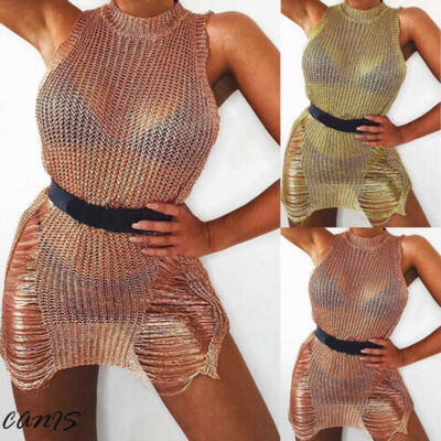 

Womens Sexy Bikini Swimsuit Bathing Suit Swimwear Cover Up Beach Dress Size -XL