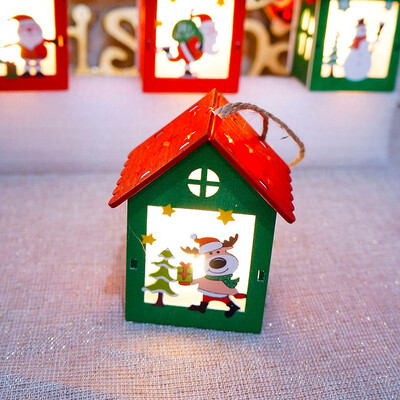 

〖Follure〗Christmas Ornaments LED Light Chalet Hotel Bar Christmas Tree Decoration