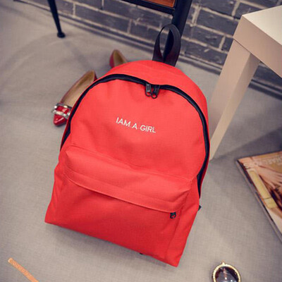 

2018 New Style Fashion School Student Girls Boys Korean Canvas Backpack Simple All-match Shoulder Bag