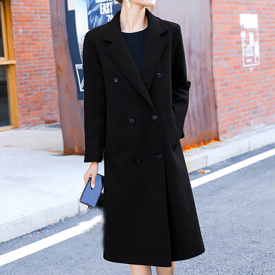 

Tailored Women Lapel Coat Trench Jacket Slim Formal Overcoat Winter Outwear