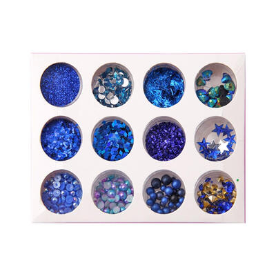 

12pcs Nail Art Decorations Sequins Glitters Manicure UV Gel Polish Decor