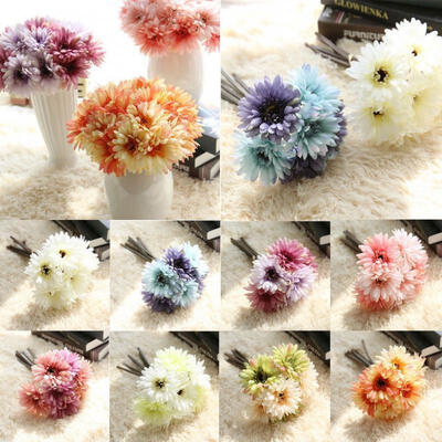 

Artificial Fake Silk Gerbera Daisy Flower Bouquet Home Wedding Garden Decor