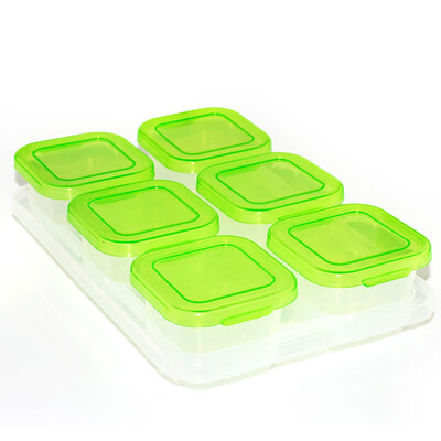 

Toponeto Infant Baby Food Storage Box 60ML with Multiple Colours Cap
