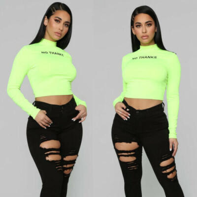 

Women Sport Gym Yoga Tops Fitness Long Sleeve SlimT-Shirt Top Workout Clothes