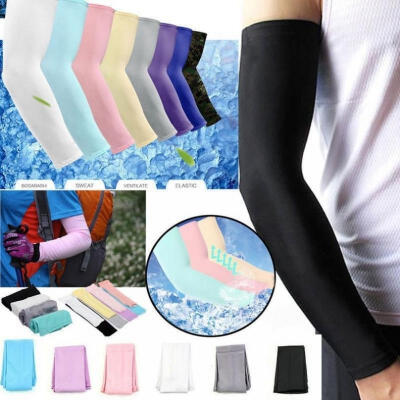 

1Pair Cooling Arm Sleeves Cover UV Sun Protection Basketball Golf Athletic Sport