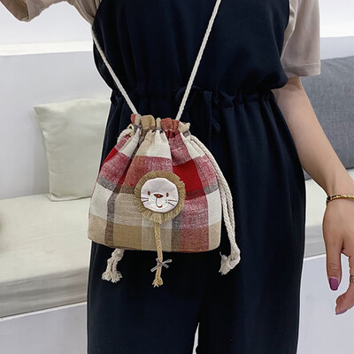 

Tailored Summer New Womens Crossbody Cloth Stitching Chain Shoulder Lion Messenger Bag