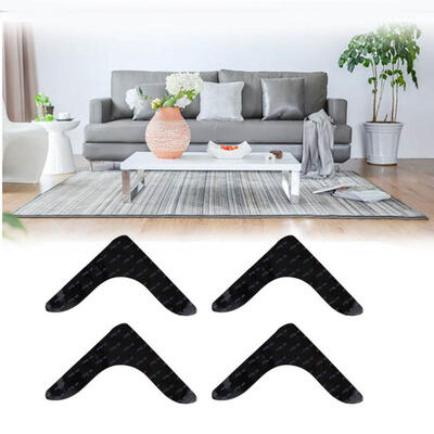 

Greensen -Shaped Carpet Anti-Slip Stickers Carpet Fixed Stickers 8 Pieces In Black
