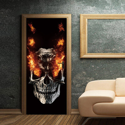 

〖Follure〗Halloween Skull Zombie Ghost Door Stickers Home Decoration 385 x 200cm x 2pc