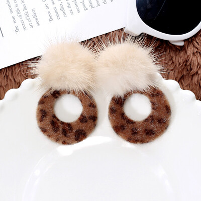 

Aretes de mujer modernos 2018 fashion leopard earrings holiday wind earrings temperament gift statement earrings for women