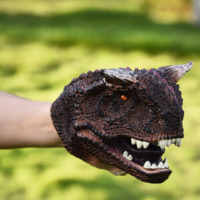 

Tailored Animal Hand Puppets Role Play Realistic Animal Head Gloves Soft Toy for Children