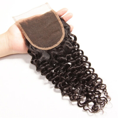 

UNice Hair Brazilian Curly Virgin Human Hair 4x4 Closure Free part