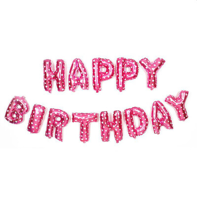 

Gobestart Large Happy Birthday Self Inflating Balloon Banner Bunting Party Decoration