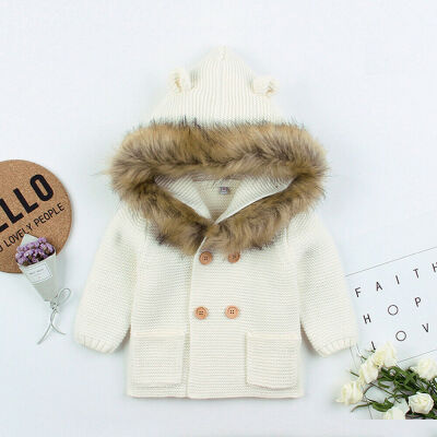 

Winter Infant Baby Boy Girl Clothes Warm Coat Cardigans Tops Jacket Outerwear