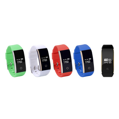 

Smart Wristband Watch Fitness Tracker Smart Bracelet 066" OLED Screen Pedometer Sleep Monitor Blood Pressure Heart Rate Monitorin