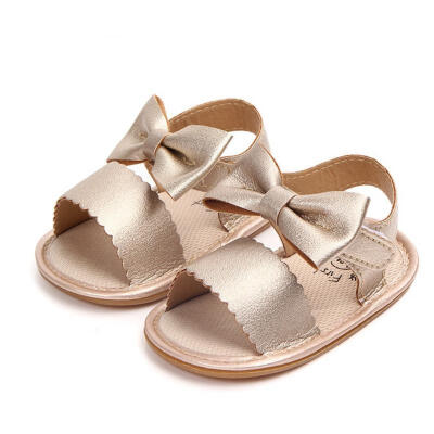 

2018 Fashion Summer Kids Children Sandals Fashion Bowknot Girls Flat Pricness Shoes