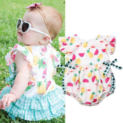 

Newborn Infant Baby Girls Clothes Floral Romper Bodysuit Jumpsuit Summer Outfits