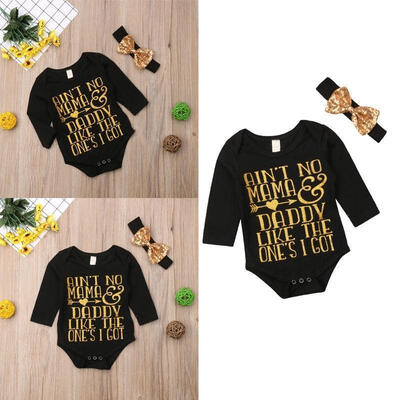 

New Newborn Baby Girls Long Sleeve Romper Jumpsuit Bodysuit Clothes Outfits Cute