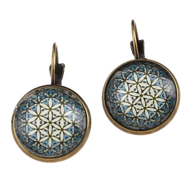 

Bohemia Style Earrings Fashion Retro Vintage Gem Time Earrings Creative Silver Antique Bronze Henna Jewelry