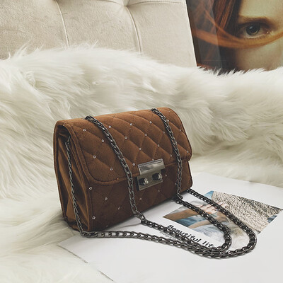 

2018 winter new small bag female tide Korean version of the rhombic small fragrance chain shoulder bag wild mini diagonal package