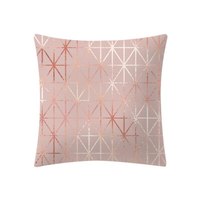 

〖Follure〗Rose Gold Pink Cushion Cover Square Pillowcase Home Decoratio