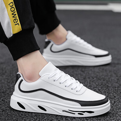 

Autumn canvas mens sports&leisure white shoes Korean version of the trend of shoes wild tide shoes white mens shoes