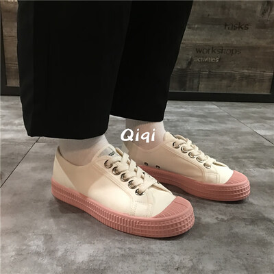 

2019 summer new trend canvas shoes female versatile student Korean version of Hong Kong wind ins board shoes female