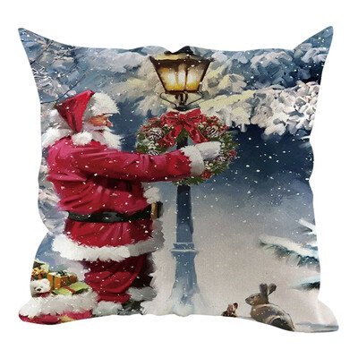 

Tailored Christmas Pillow Cover Pillowcases Decorative Sofa Cushion Cover Home Decoration