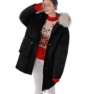 

Toponeto Women Solid Casual Thicker Winter Warm Loose Jacket Long Overcoat