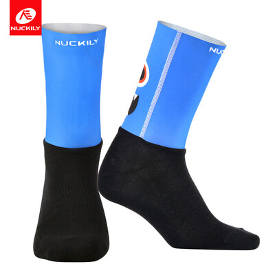 

NUCKILY Unisex Sublimation Printing Socks Cotton Sole Socks Unique Graphic Happy Riding Sock Running Sock&Cycling Sport Sock
