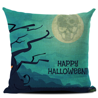 

New Halloween Multi Designs Decorative Throw Pillow Cover Square Pillow Case With Zipper for Home Bar Halloween Selling Supplies