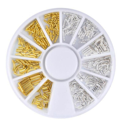 

Nail Art Rhinestones Metal Bar Nails Wheel DIY Stone Decor Ornament Jewelry