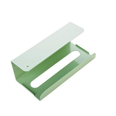 

〖Follure〗Iron Cabinet Hanging Paper Holder Tissue Box Free Punch Towel Rack