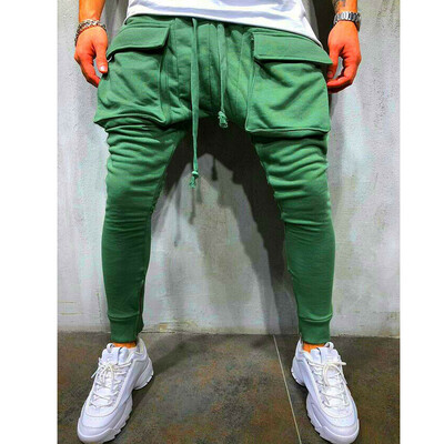 

Men Long Casual Sport Pants Gym Slim Fit Trousers Running Joggers Gym Sweatpants