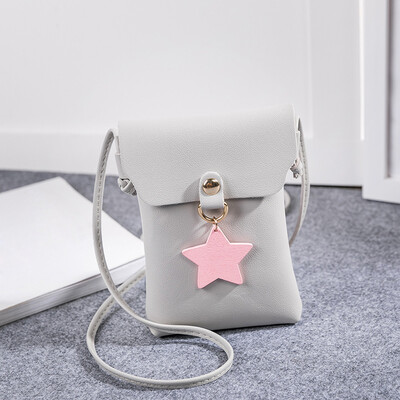

Tailored Women Solid Star Cover Crossbody Bag Messenger Bag Shoulder Bag Phone Bag BK
