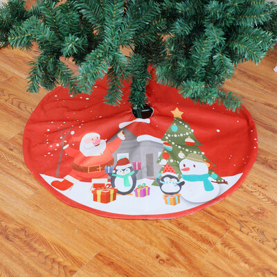 

〖Follure〗Long hair Non-woven Christmas Tree Skirt Ornament 35inch Diameter Christmas