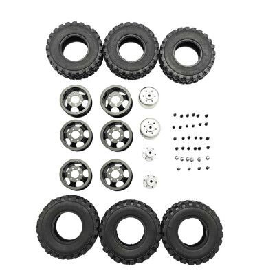 

Tailored For WPL B14 B24 Q62 Q63 116 RC Car Truck 4WD Double Tire Metal Wheel DIY KIT