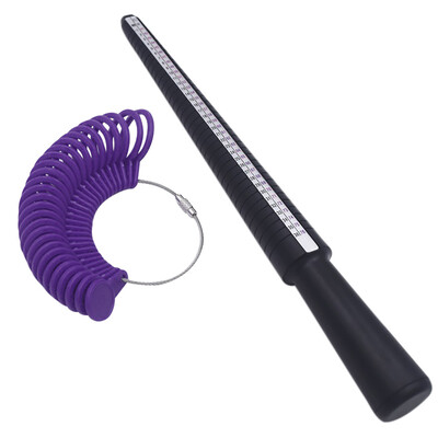 

〖Follure〗Ring Size Stick Mandrel Finger Gauge Ring Sizer Set Measuring Sizes Jewelry Tool