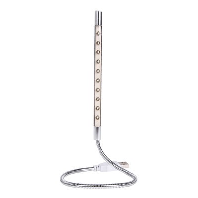 

10 LED Flexible USB Study Work Night Lights Desk Lamp with Touch Switch