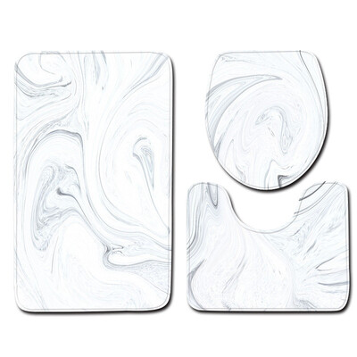 

Gobestart 3pcs Non-Slip Bath Mat Bathroom Kitchen Carpet Doormats Decor