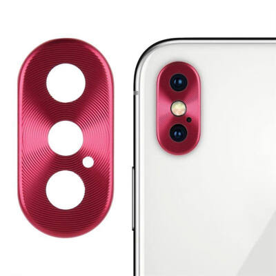 

Luxury Rear Camera Guard Circle Metal Lens Case Cover Ring Bumper Protection For iphone X lens Ring phone accessories